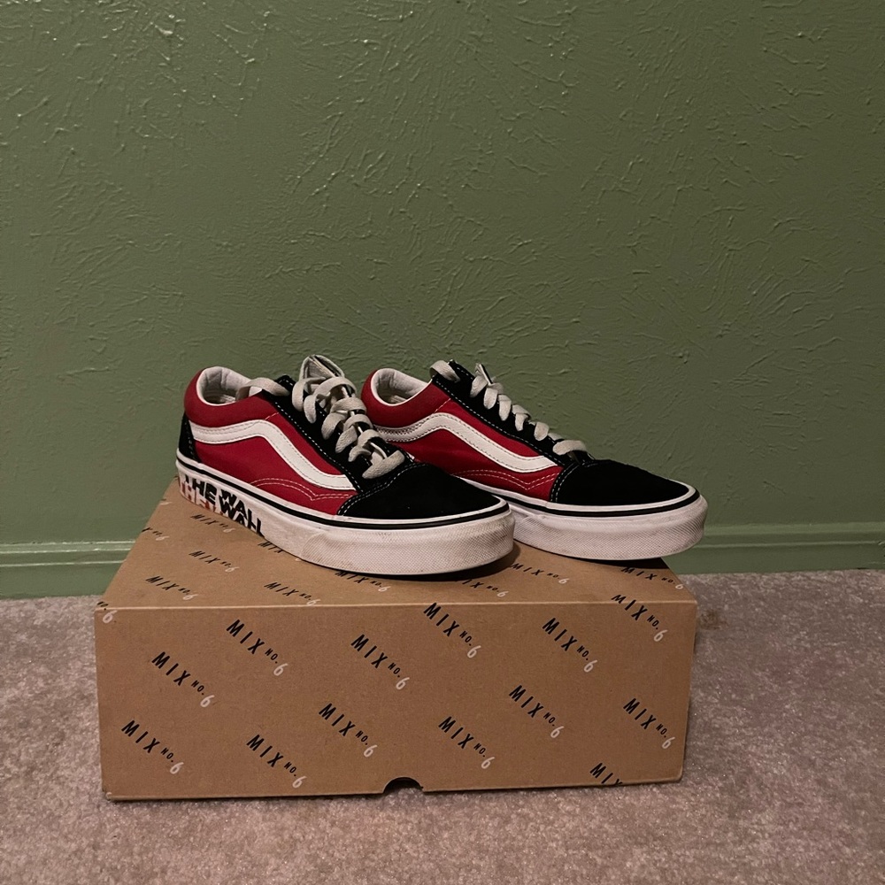Vans Black and White Shoes